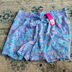 Lilly Pulitzer Kaylene Short - Zanzibar Blue Fish Kiss